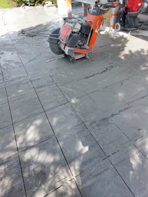 Řezání betonu tlouštky 200 mm